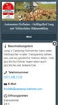 Mobile Screenshot of camping-huehner.com